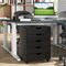 5-Drawer Rolling Storage Cabinet with Lockable Wheels and Cut-Out Handles for Home or Office